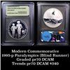 Image 1 : 1995-p Paralympics (Blind Runner) Proof . . Modern Commem Dollar $1 Graded GEM++ Proof Deep Cameo by