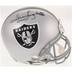 Howie Long Signed Oakland Raiders Full-Size Authentic On-Field Helmet Inscribed "HOF 00" (JSA COA)