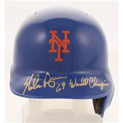Nolan Ryan Signed New York Mets Mini-Helmet Inscribed "'69 World Champions" (PSA COA)