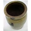 Image 3 : Blue marked stoneware crock; 7" high; cobalt blue decor