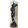 Image 1 : Bronze newel post fountain "Frolicking Fish" signed on