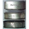 Image 2 : One lot of three sterling silver napkin rings and