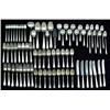 Image 1 : Set of Gorham sterling silver flatware; seventy-t