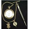 Image 1 : Gold filled Seth Thomas pocketwatch with chain; f