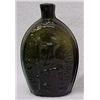 Image 1 : Olive green flask bottle Success to the Railroad 