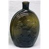 Image 2 : Olive amber flask bottle Eagle and Cornucopia wit