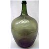 Image 1 : Demijohn bottle; olive green; open pontil; applie