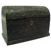 Image 1 : Dome top hand tooled ebony wood Middle Eastern bo