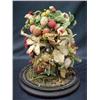 Image 2 : Crocheted thread yarn and chenille floral arrange