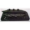 Image 3 : Spelter ship model Normandie on black marble base