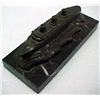 Image 4 : Spelter ship model Normandie on black marble base