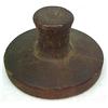 Image 3 : Wooden butter stamp; thistle; 4 diameter with kno