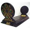 Image 2 : elf closing book slide; engraved brass and malach