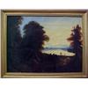Image 1 : 19th C. American School; framed oil on canvas lak