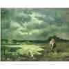 Image 2 : 19th C. American School; framed oil on canvas; la