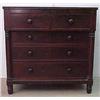 Image 1 : Walnut Empire chest of drawers; rectangular top o