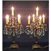 Image 3 : A pair of electric bronze candelabrum; each with ce
