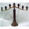 Image 2 : A pair of copper seven light candelabrum; on roun