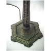 Image 3 : Arts and Crafts spelter lamp; fluted hammered sta