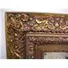 Image 2 : Gilt framed beveled mirror; ornate oak leaf and s