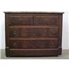 Image 1 : Walnut Victorian marble top chest of drawers; bev