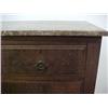 Image 2 : Walnut Victorian marble top chest of drawers; bev