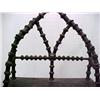 Image 2 : Tramp Art walnut hanging shelf; top gallery and s