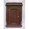 Image 1 : Walnut Victorian hanging corner cabinet; scallope
