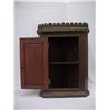 Image 3 : Walnut Victorian hanging corner cabinet; scallope