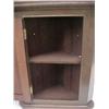 Image 4 : Walnut Victorian hanging corner cabinet; scallope