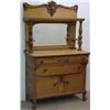 Image 1 : Oak sideboard; applied decoration to cornice; ove