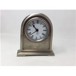 Brushed Silver Clock