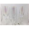 Image 2 : Etched Design and Iris Glass Flutes (8 ct)