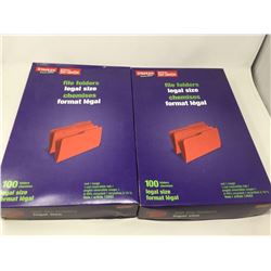 Lot of Legal Size File Folders (2 x 100)