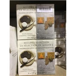 Millers Selection Crackers (6 x 100g) Lot of 2