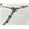 Image 3 : $500 Silver Moonstone Amethyst Garnet Aquamarine Tanzanite Necklace (app 14g)