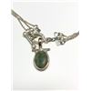 Image 2 : $500 Silver Genuine Emerald Necklace (app 19)