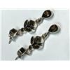 Image 2 : $260 Silver Smoky Quartz Earrings (app 9g)