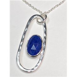 $300 Silver Lapis Lazuli Necklace (app 8.5g)