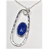 Image 1 : $300 Silver Lapis Lazuli Necklace (app 8.5g)