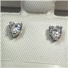 Image 2 : $100 14 KT Gold CZ Earrings (4mm)