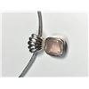 Image 2 : $250 Silver Rose Quartz Necklace (app 8g)