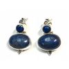 Image 1 : $300 Silver Lapis Lazuli Earrings (app 9.5g)