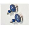 Image 2 : $300 Silver Lapis Lazuli Earrings (app 9.5g)