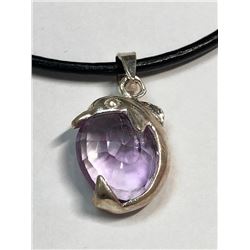 $200 Silver Amethyst Necklace (app 3g)