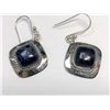Image 1 : $250 Silver Lapis Earrings (app 7.5g)