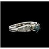 Image 1 : 1.84 ctw Fancy Blue Diamond Ring - 18KT White Gold