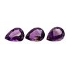 Image 1 : 21.88 ctw.Natural Pear Cut Amethyst Parcel of Three