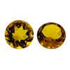 Image 1 : 12.07 ctw.Natural Round Cut Citrine Quartz Parcel of Two