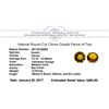 Image 3 : 12.07 ctw.Natural Round Cut Citrine Quartz Parcel of Two